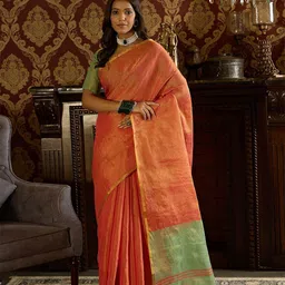 Dori Woven Design Tissue Banarasi Saree-picture-24