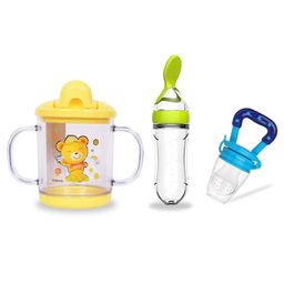 Chinmay Kids Straw Feeding Sipper Anti Spill for Kids Fruit Feeder And Soother - Made of Food-Grade Material, 100% free of BPA  (Yellow-Green-Blue)-picture-8