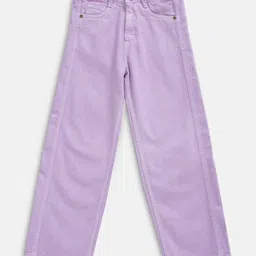 Lilpicks Couture Denim Solid Jeans - Lilac-picture-18