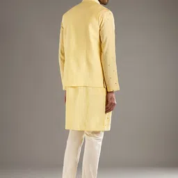 KALKI Fashion Men Regular Thread Work Kurta with Pyjamas image 5