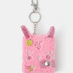 Accessorize Girls Pink Bunny Notebook Keyring-image-40