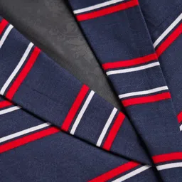 Rikidoos Full Sleeves Striped Blazer - Navy Blue image 3
