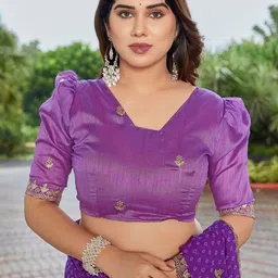 Moda Rapido Embellished Zari Pure Georgette Designer Saree image 2