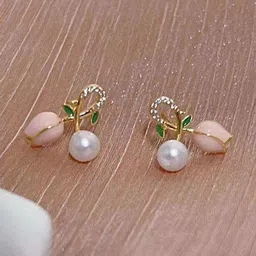 Celestique Floral Studs Earrings image 2