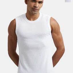 Jockey Pack of 2 Super Combed Cotton Rib Solid Round Neck Muscle Vest - 9930-picture-22
