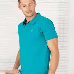 Lux Cozi Pack Of 2 Polo Collar Cotton Lounge T-shirts image 4