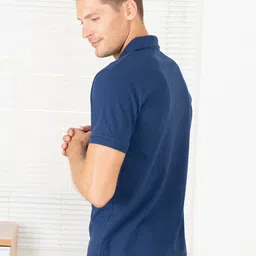 Lux Cozi Pack Of 2 Polo Collar Cotton Lounge T-shirts image 5