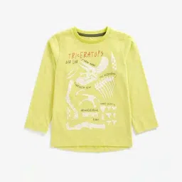 Mothercare Kids Green Cotton Printed Full Sleeves T-Shirt-picture-28