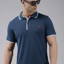 U.S. Polo Assn. Polo Collar Pure Cotton Slim Fit T-shirt image 1