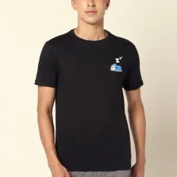 Ajile by Pantaloons Black Cotton Slim Fit Printed Lounge T-Shirt-picture-21