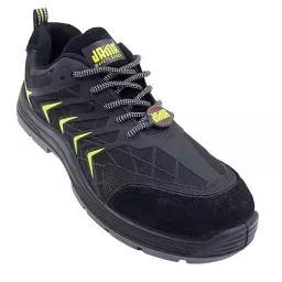 JAMA Steel Toe Safety Shoes Low Ankle PU Sole Black Leather & KPU Size UK 8, JF002-picture-13