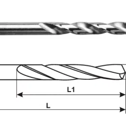 MIRANDA TOOLS Parallel Shank Gold Jobber Drill Size 4.09 mm image 1