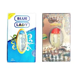 RAVIOUR LIFESTYLE Set Of 2 Pure Chocolate Musk & Blue Lady Roll On Attar - 8ml Each-picture-10