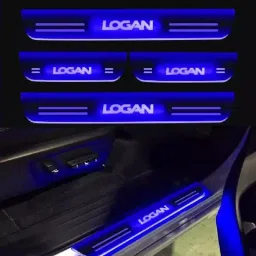 SCA Blue LED Door Sill Plate for Mahindra Logan All Model (Set of 4)-picture-18