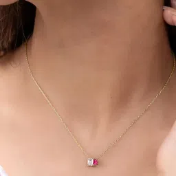 Ornate Jewels 925 Silver 18K 2 Micron Gold Plated Red Ruby Necklace-image-35