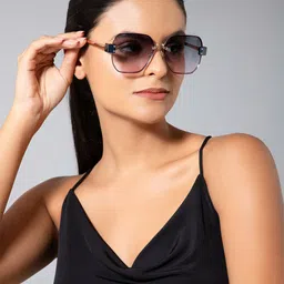 IDOR Unisex Square Sunglasses with UV Protected Lens image 1