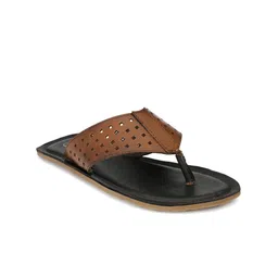 Guava Men Tan Leather Comfort Sandals-image-22