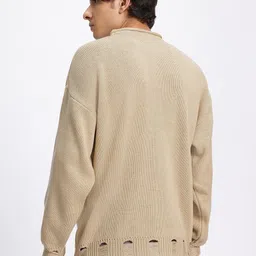 glitchez Knitted Mirage Distressed Pullover image 4