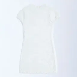 HOP Kids by Westside White Knitted Bodycon Dress image 2