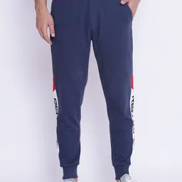 Red Tape Men Navy Blue Brand Logo Printed Joggers-picture-41