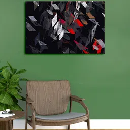 999Store Black & Red Abstract Morden Art Canvas Painting Framed Wall Art-picture-22