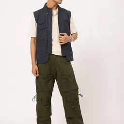 Kook N Keech Men Utility Edit Parachute Cargo Pants image 5