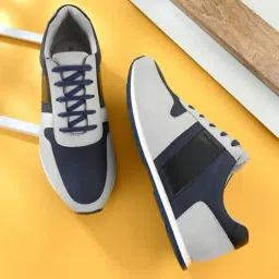 San Frissco Men's Grey Casual Sneakers image 1