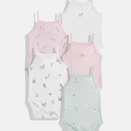NEXT Infant Pack Of 5 Printed Pure Cotton Bodysuit-picture-37