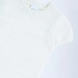 HOP Kids by Westside White Knitted Bodycon Dress image 3