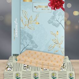 MYTRIDENT Moments Green Floral Printed 120 TC Pure Cotton Queen Bedsheet & 2 Pillow Covers-picture-20