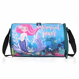 Echo Boomers Mermaid Pink & Sky Blue Duffel Bag - Dive into Adventure with Girlish Charm-image-14