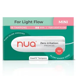 Nua EaseFit Tampons for Light Flow | 16 Tampons | Light Flow | Gynaecologically Tested | Hypoallergenic | Rapid Absorption Core | Leak-Proof Protection-picture-16
