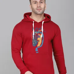SLOWLORIS Men Printed Hooded Sweatshirt-picture-15