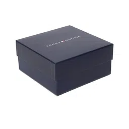 Tommy Hilfiger Men Navy Blue & Black Reversible Textured Leather Belt image 4