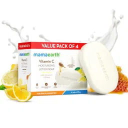 Mamaearth Vitamin C Moisturizing Lotion Soap - Pack Of 4 image 1