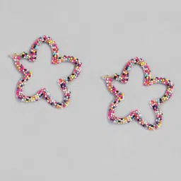 justpeachy Multicoloured Star Shaped Hoop Earrings-picture-31