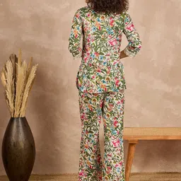 all about you Printed Pure Cotton Tunic With Trouser Co-Ords image 5