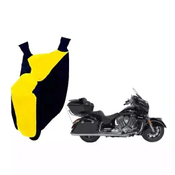 Auto Pearl Waterproof Two Wheeler Cover For Indian Roadmaster (Yellow & Blue)-picture-43