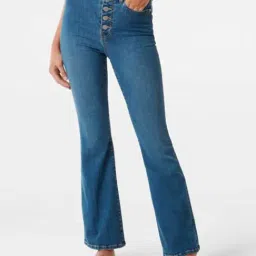 Forever New Dark Blue Regular Fit High Rise Jeans-picture-18