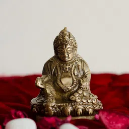 eCraftIndia Gold-Toned Antique Finish Handcrafted Brass Lord Kuber-picture-34