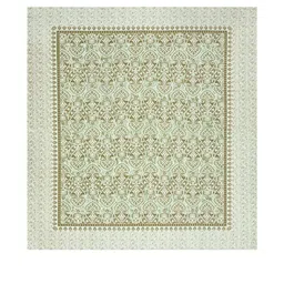 Myntra Elegant Homes Green & White Floral 180 TC King Bedsheet with 2 Pillow Covers image 2