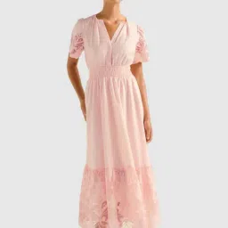 forever new Eleanor Cutwork Maxi Dress-picture-21