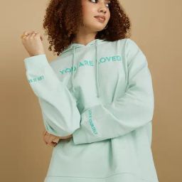 Styli Regular Length Embroidered You Are Loved Regular Fit Hoodie-picture-38