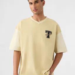 The Souled Store Men Typography Printed V-Neck T-shirt image 2