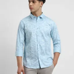 Forever 21 Blue Cotton Regular Fit Printed Shirt-picture-15