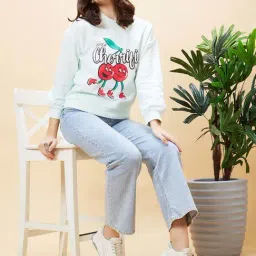 Globus Mint Green Printed Pullover image 4