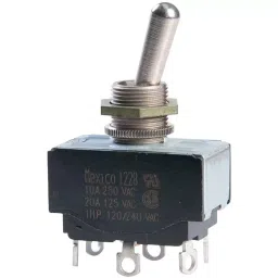 EATON SWITCH, TOGGLE, DPDT, 20A, 250V, 7803K13-picture-13