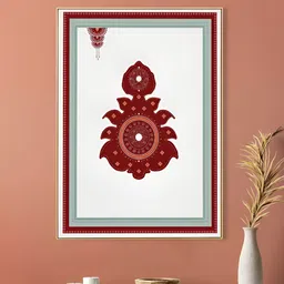nestroots White & Maroon 1 Piece Canvas Religious Wall Paintings-picture-22