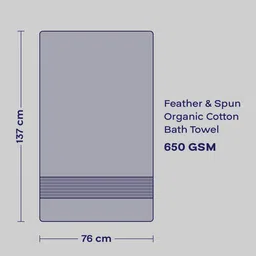 Feather & Spun Velvet Rose Lavender Fragrance Antimicrobial Organic Cotton Bath Towel image 4