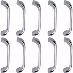 Atom Zinc Silver Glossy Finish Cabinet/Drawer Handle, CH-ZN-227-CP-04-110 (Pack of 10)-picture-22
